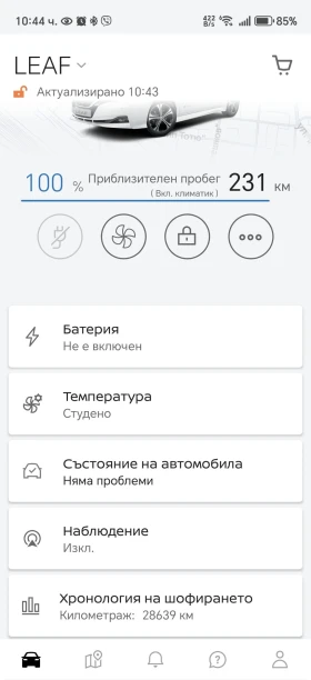 Nissan Leaf - 15600 € / 30510.95 лв. - 99354988 14 | Car24.bg Nissan Leaf - 15600 € / 30510.95 лв. - 99354988 14