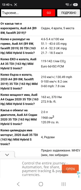 Audi A4 В9 - 15600 € / 30510.95 лв. - 97606244 2 | Car24.bg Audi A4 В9 - 15600 € / 30510.95 лв. - 97606244 2