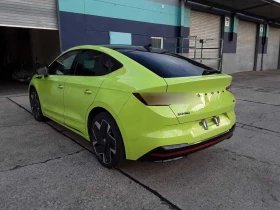 Обява за продажба на Skoda Enyaq 82 kWh - AWD vrs 299hp mamba green