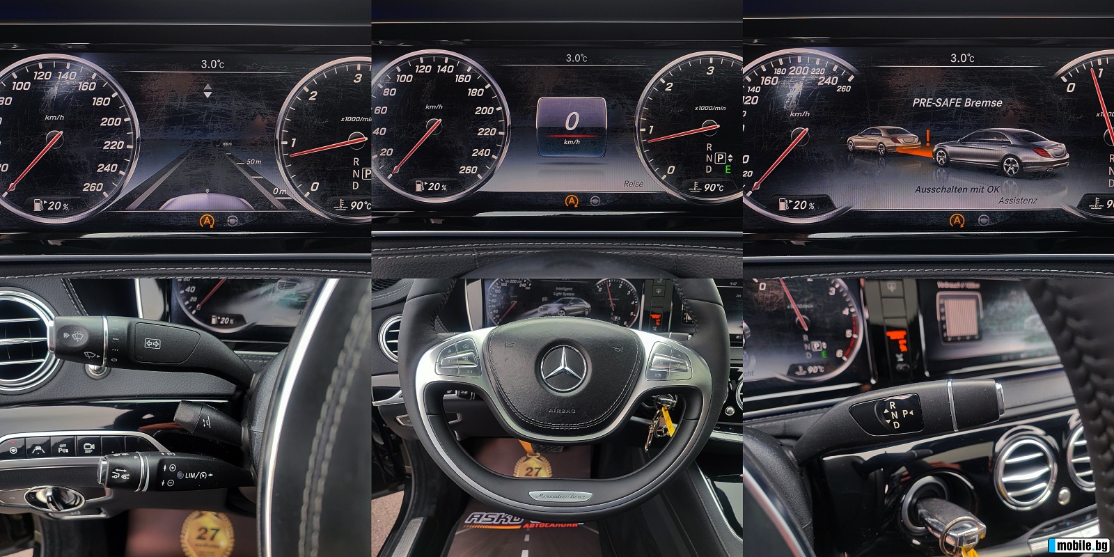 Mercedes-Benz S 350 ! AMG/4M/GERMANY/DISTR/360CAM/PANO//X/LIZ | Mobile.bg   11