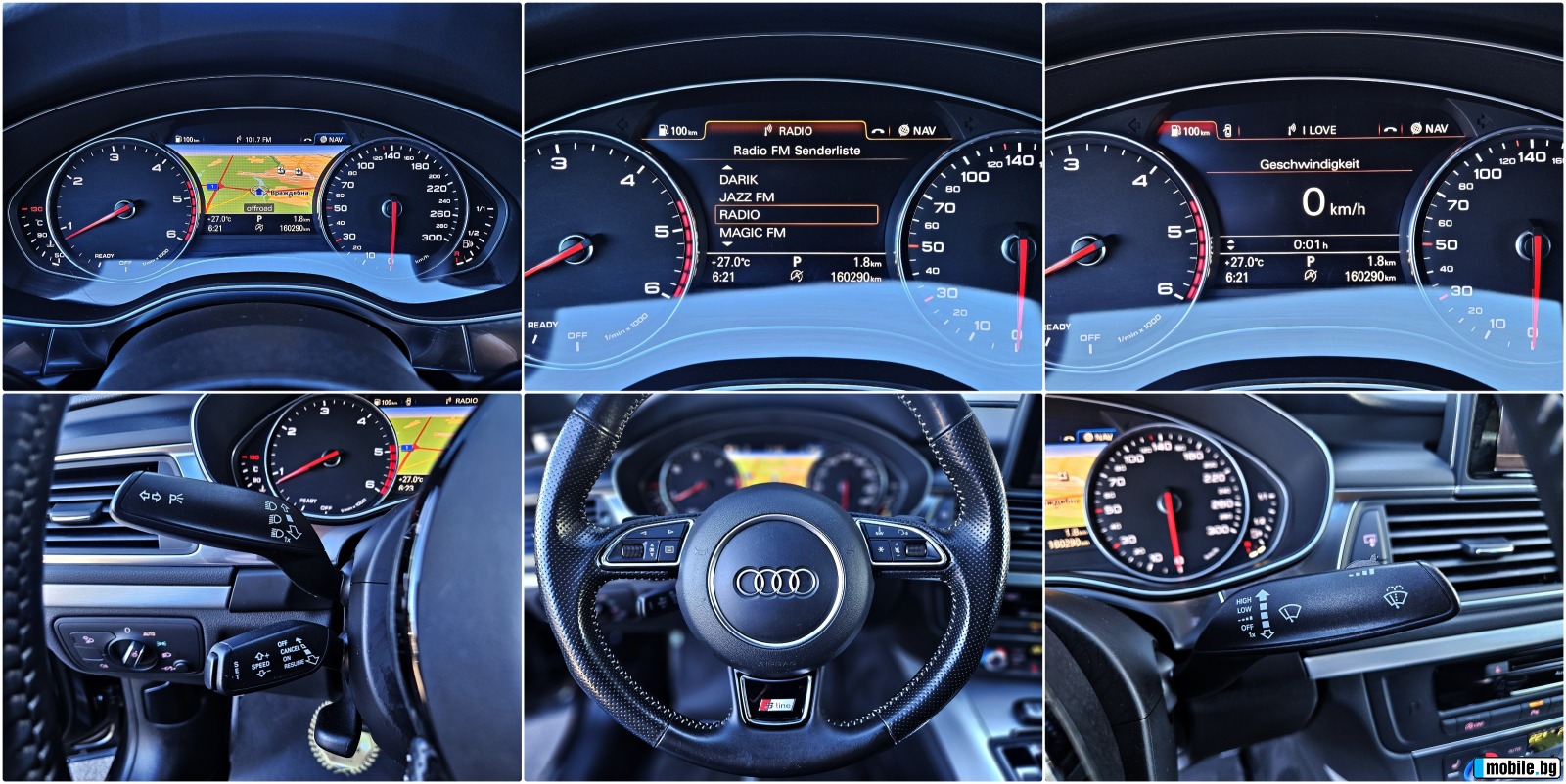 Audi A7 MATRIX* S-LINE+ * FULL LED* GERMANY* 360CAM*  | Mobile.bg   11