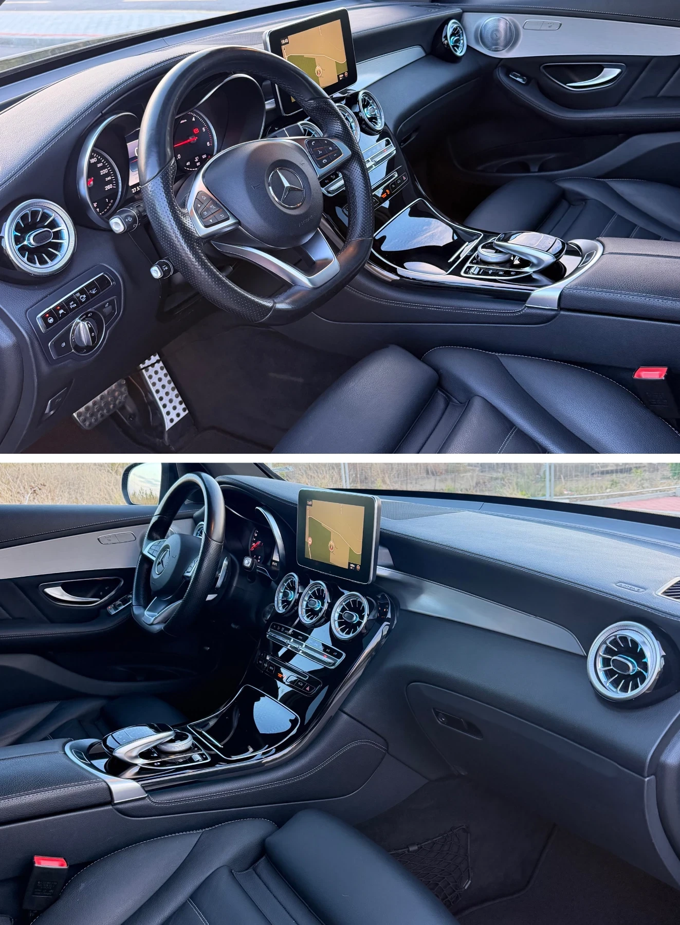 Mercedes-Benz GLC 250 D/AMG LINE/PANORAMA/DISTRONIC/BURMESTER/LIZING, снимка 11 - Автомобили и джипове - 56172496