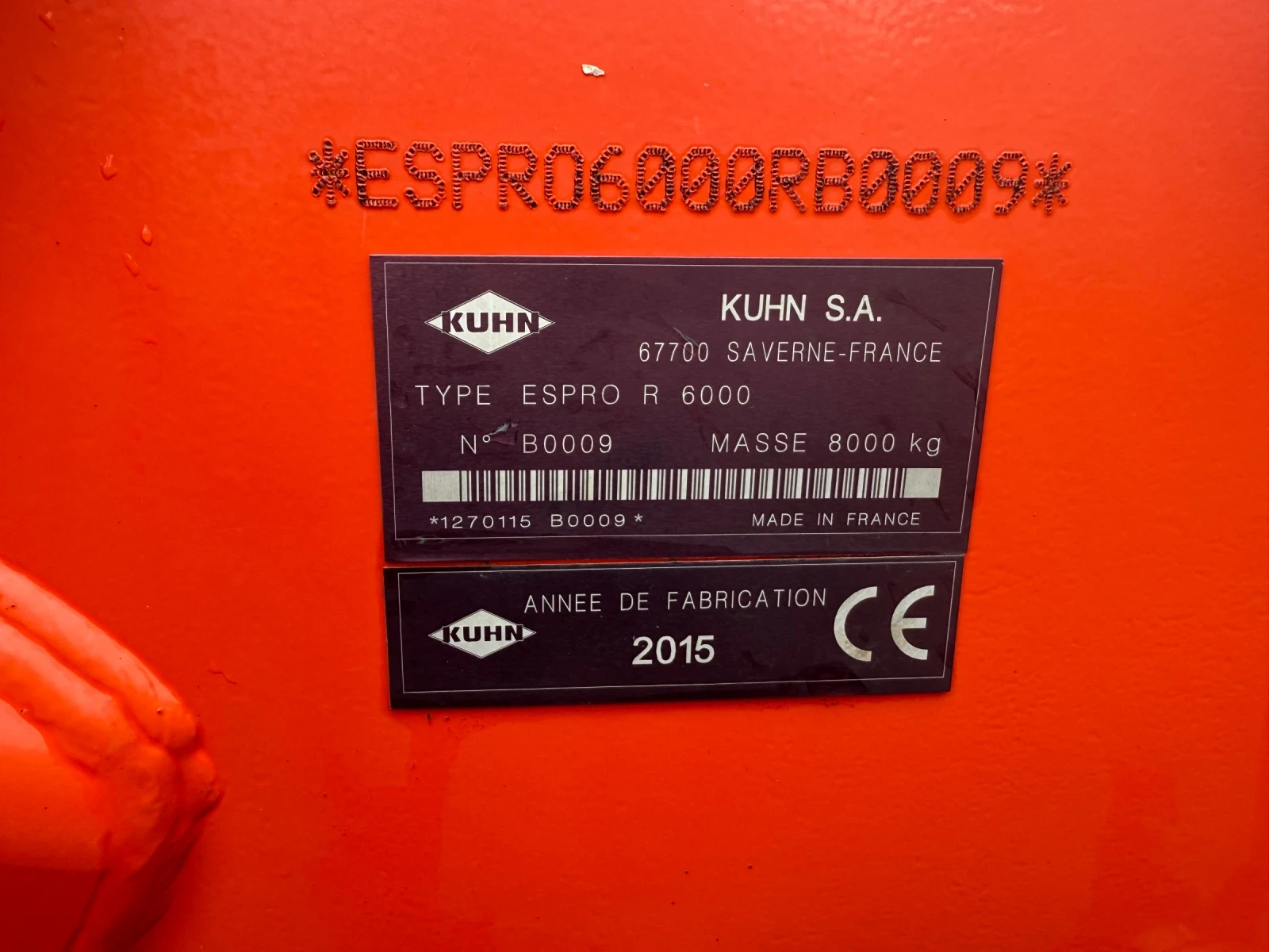Сеялка KUHN ESPRO R6000, снимка 4 - Селскостопанска техника - 56070707