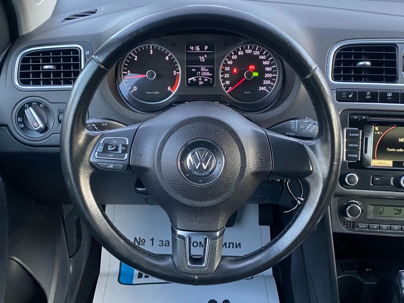 VW Polo 1.6TDI-AUTOMAT-LED-NAVI-EUR5B-KLIMATRON-КОЖА-PDC, снимка 10 - Автомобили и джипове - 48410044