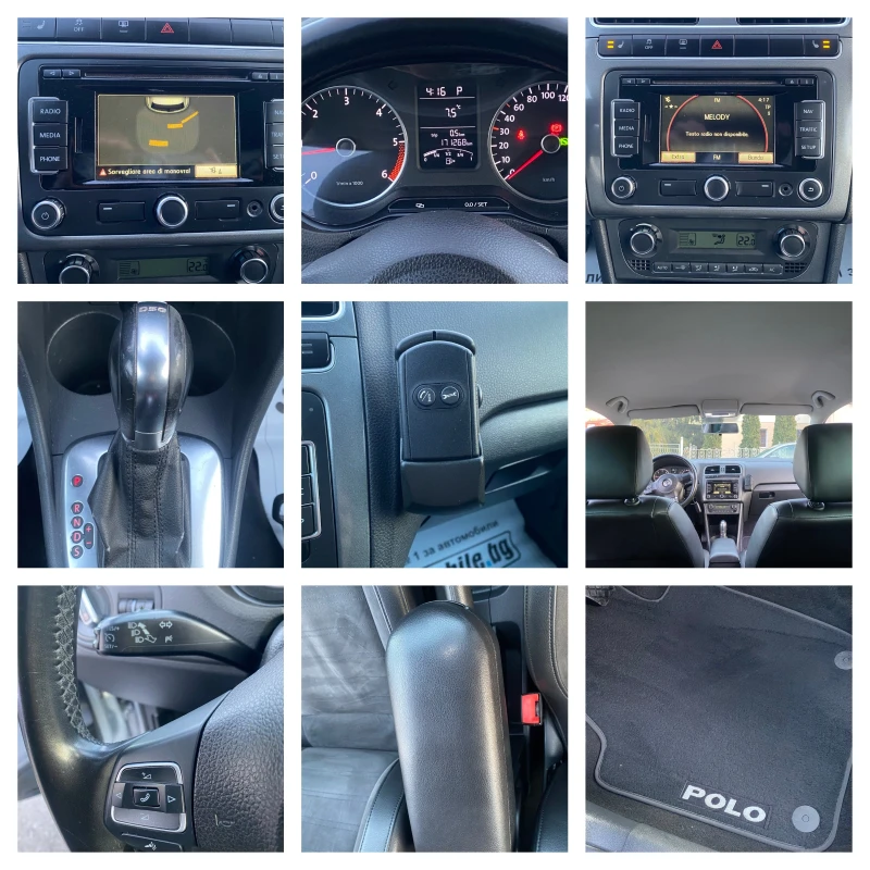 VW Polo 1.6TDI-AUTOMAT-LED-NAVI-EUR5B-KLIMATRON-КОЖА-PDC, снимка 15 - Автомобили и джипове - 48410044