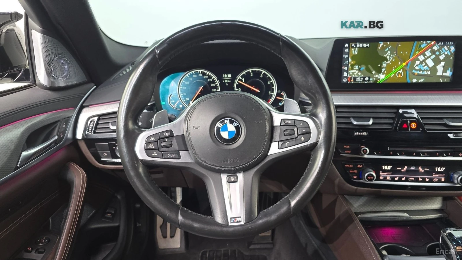 BMW 550 M* DISTRONIC* HUD* AMBIENT* BOWER&WILKINS* ВАКУМ, снимка 7 - Автомобили и джипове - 56294928