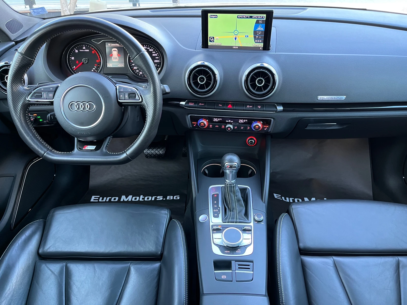 Audi A3 2.0TDI, QUATTRO, S LINE, B&O, LED, NAVI, PANO, EXC - изображение 9