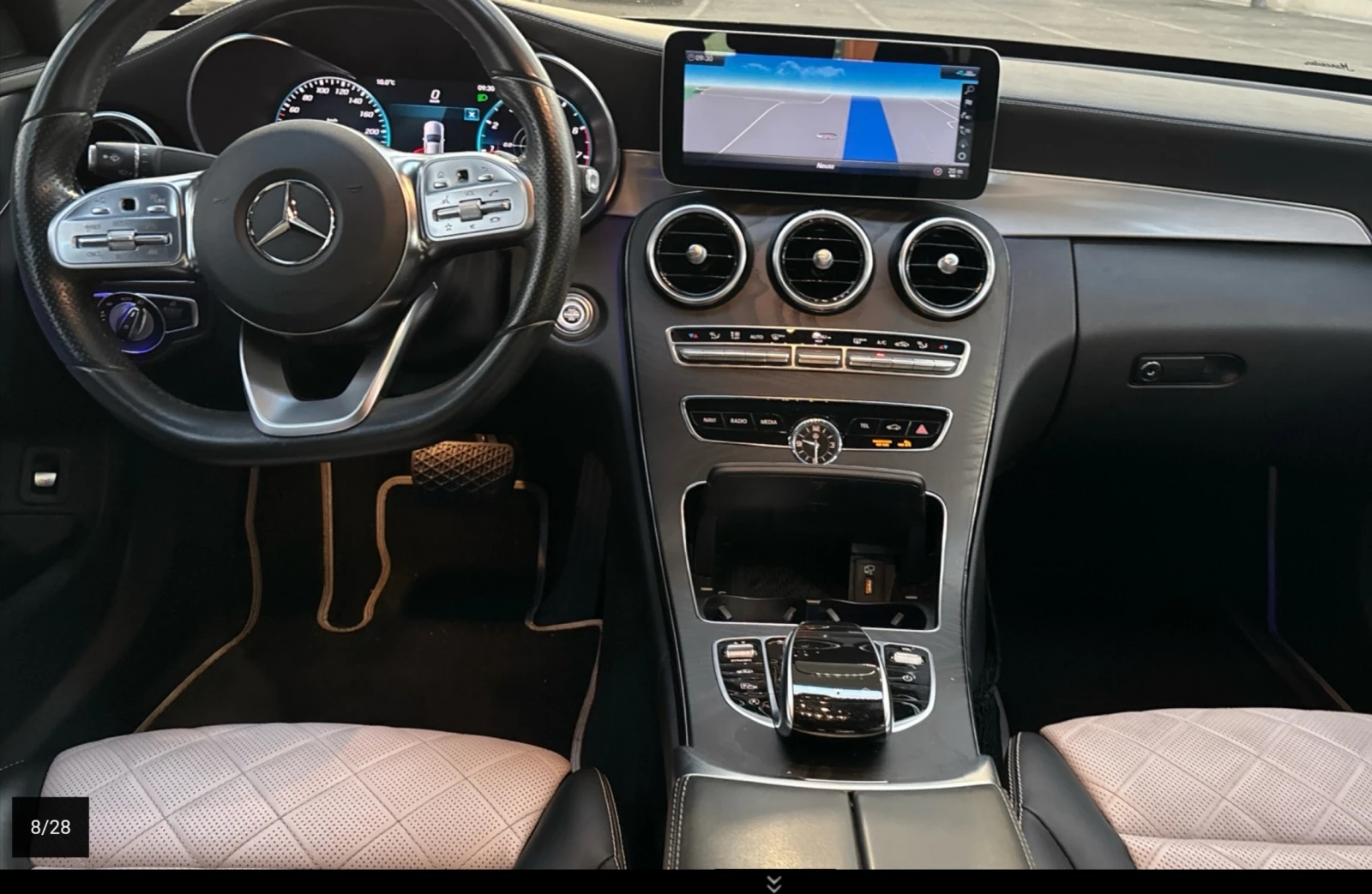 Mercedes-Benz C 300 FACE| DESIGNO| BURMESTER| 360|    | Mobile.bg   6