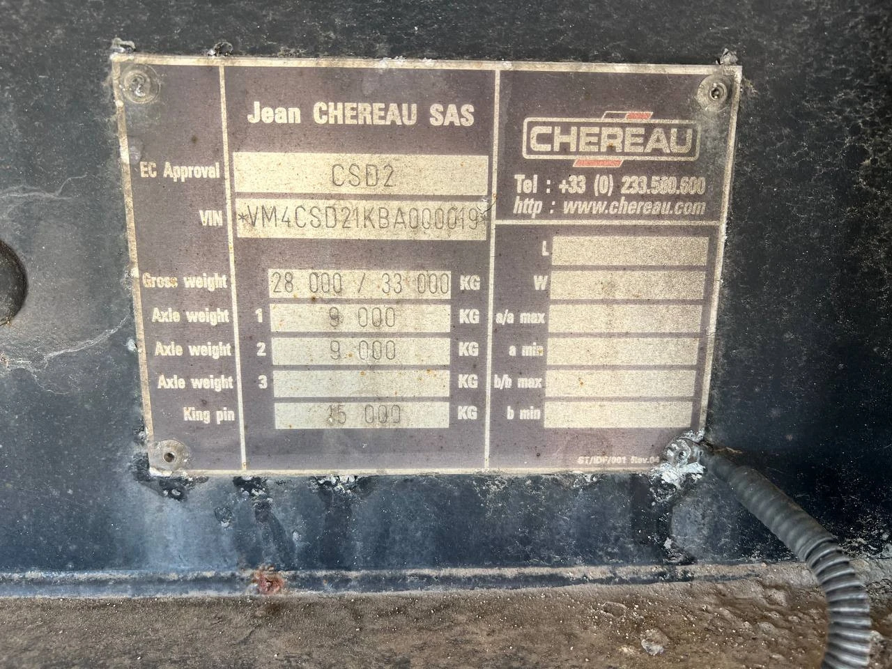 Полуремарке Chereau CSD2, снимка 5 - Ремаркета - 55847621
