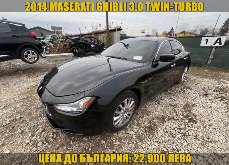 Maserati Ghibli 3.0 V6 TWIN-TURBO/СЕРВ. ИСТОРИЯ, снимка 1 - Автомобили и джипове - 48080142