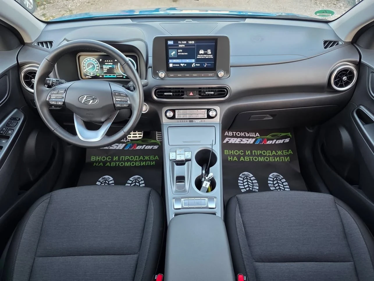 Hyundai Kona 136К.С. 39KW ФЕЙС / 20000КМ / 320КМ ПРОБЕГ, снимка 6 - Автомобили и джипове - 53833517