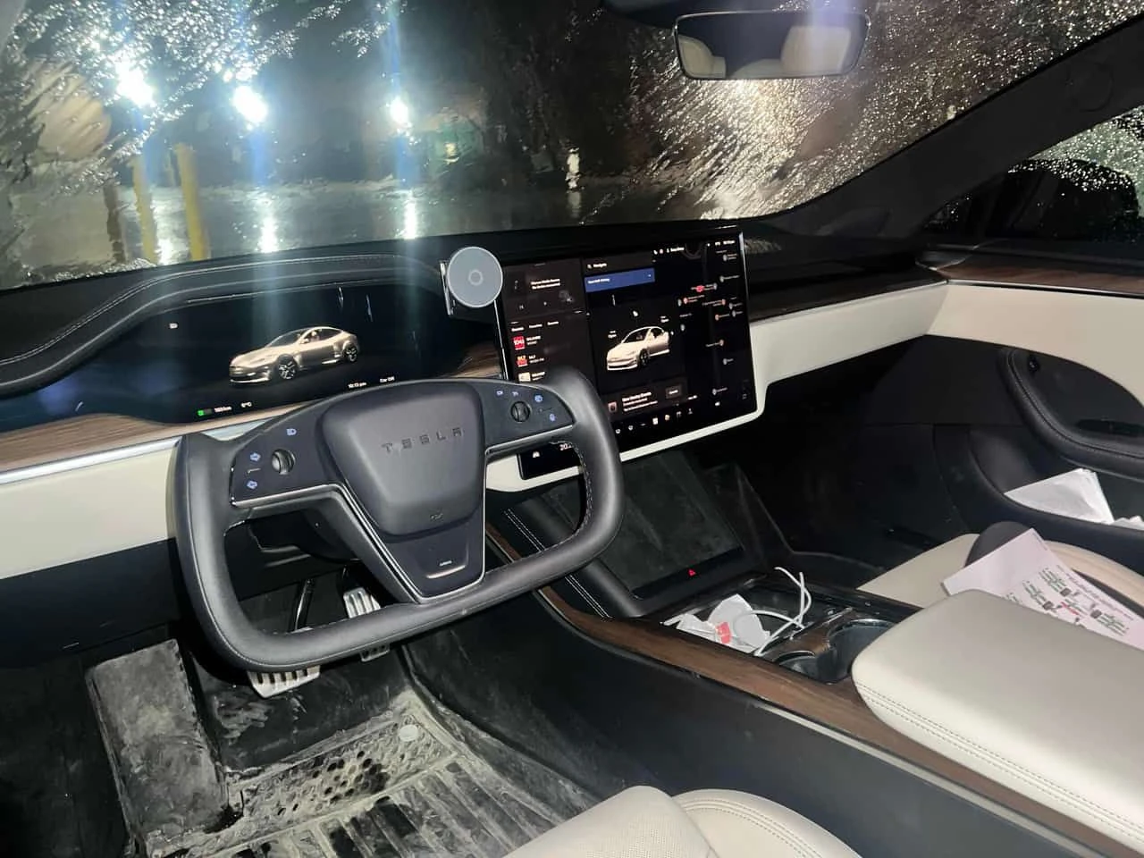 Tesla Model S * AWD * CARFAX * Стъклен таван * , снимка 5 - Автомобили и джипове - 54115875