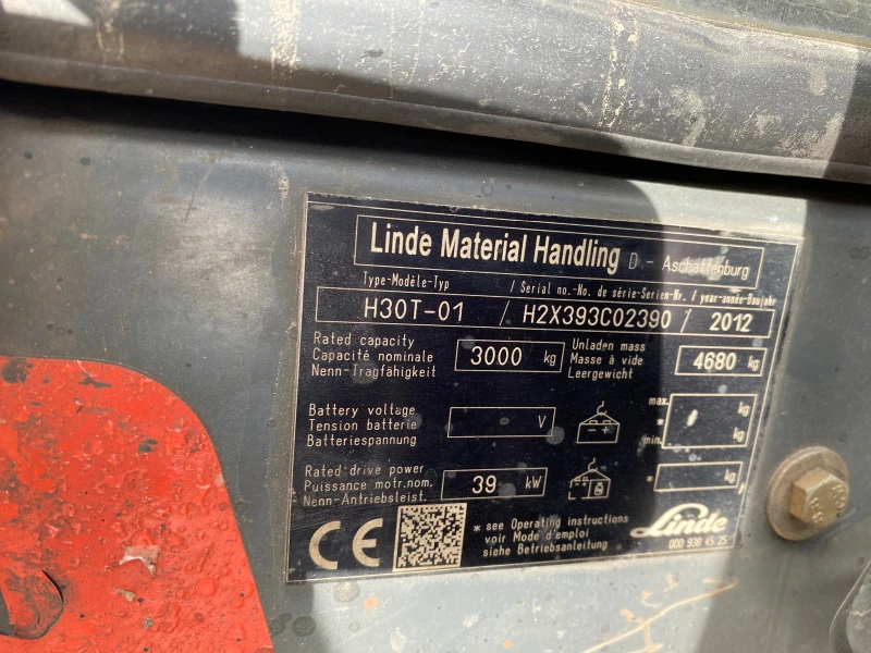 Мотокар Linde Газ 3т, снимка 11 - Индустриална техника - 46570788