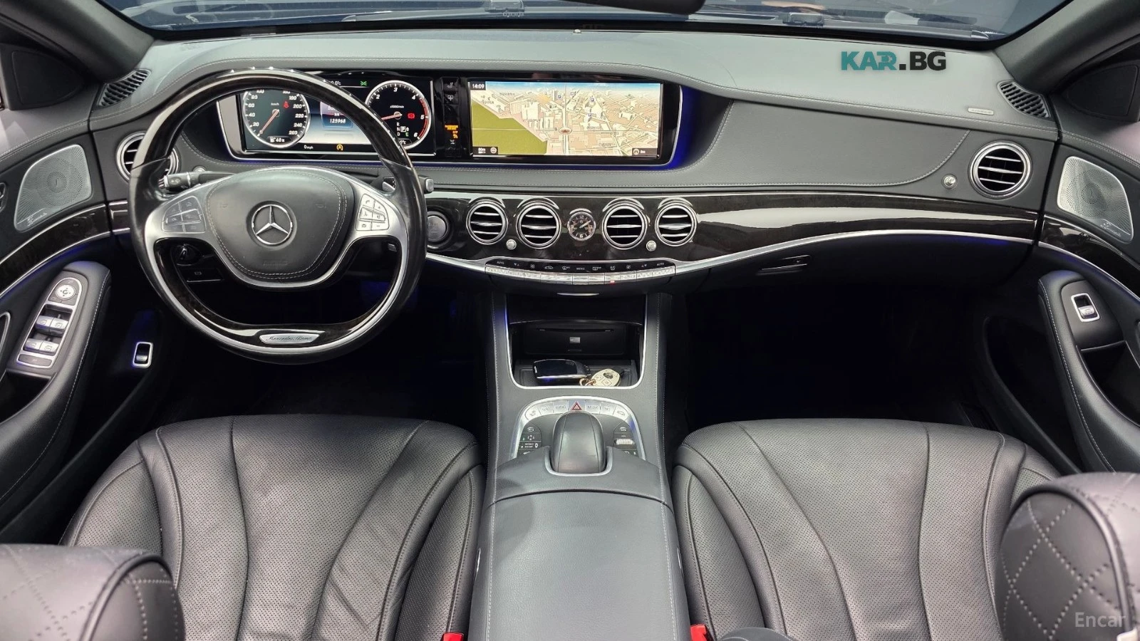 Mercedes-Benz S 350 LONG* КОЖА* ПОДГРЕВ* ОБДУХВ* BURM* PANO* 360* TV* , снимка 7 - Автомобили и джипове - 56025747