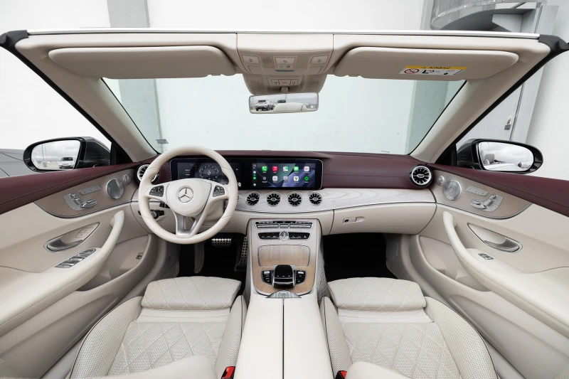 Mercedes-Benz E 400 Cabriolet 4MATIC | Designo | Burmester | Air Body , снимка 9 - Автомобили и джипове - 53559297