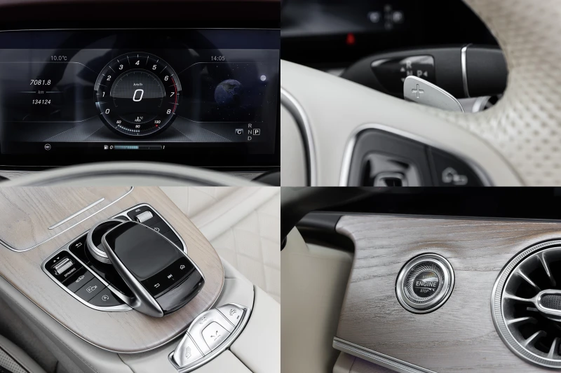 Mercedes-Benz E 400 Cabriolet 4MATIC | Designo | Burmester | Air Body , снимка 15 - Автомобили и джипове - 53559297
