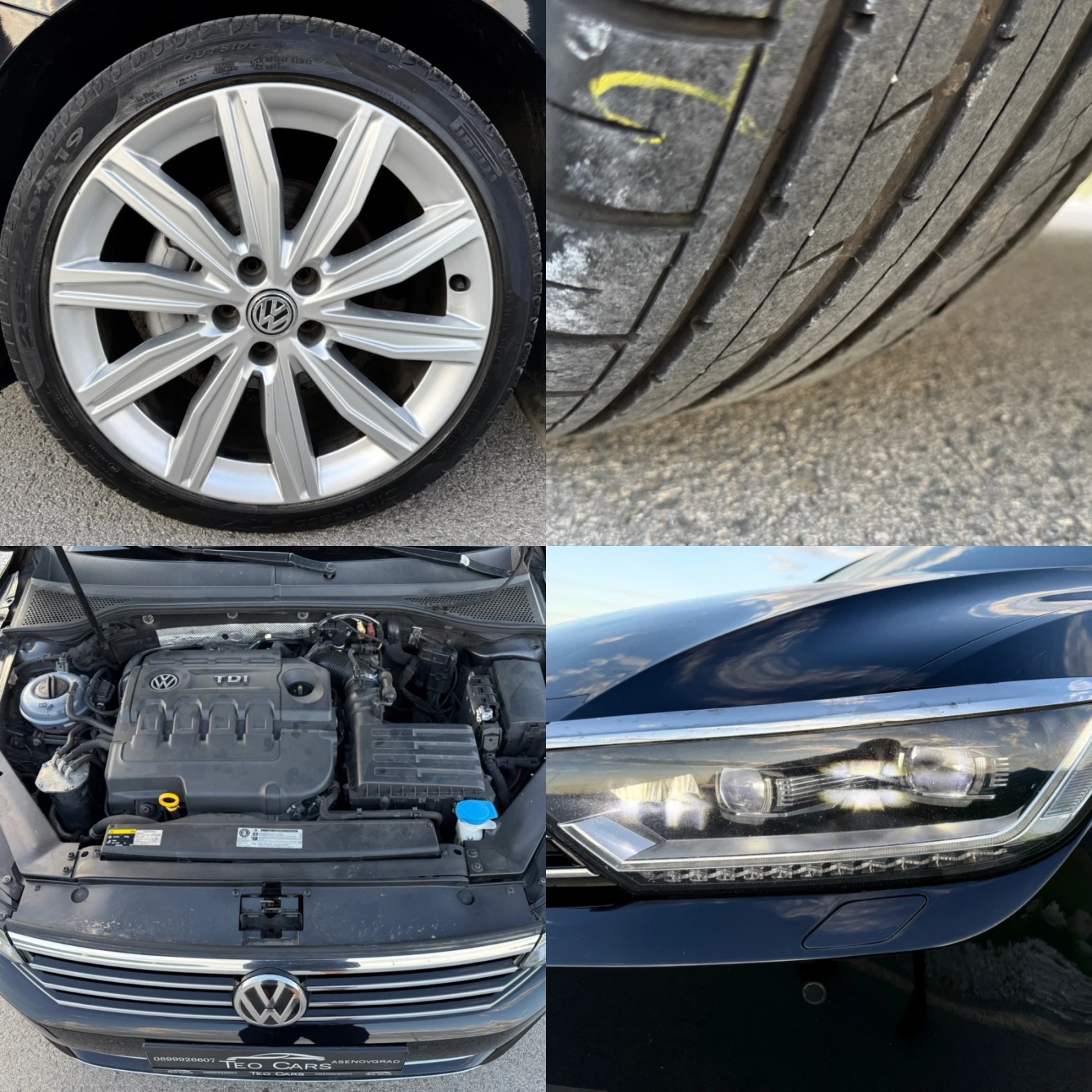 VW Passat 2.0 TDI 190к.с HIGHLINE / LED / KOJA / DISTRONIC , снимка 17 - Автомобили и джипове - 54347106