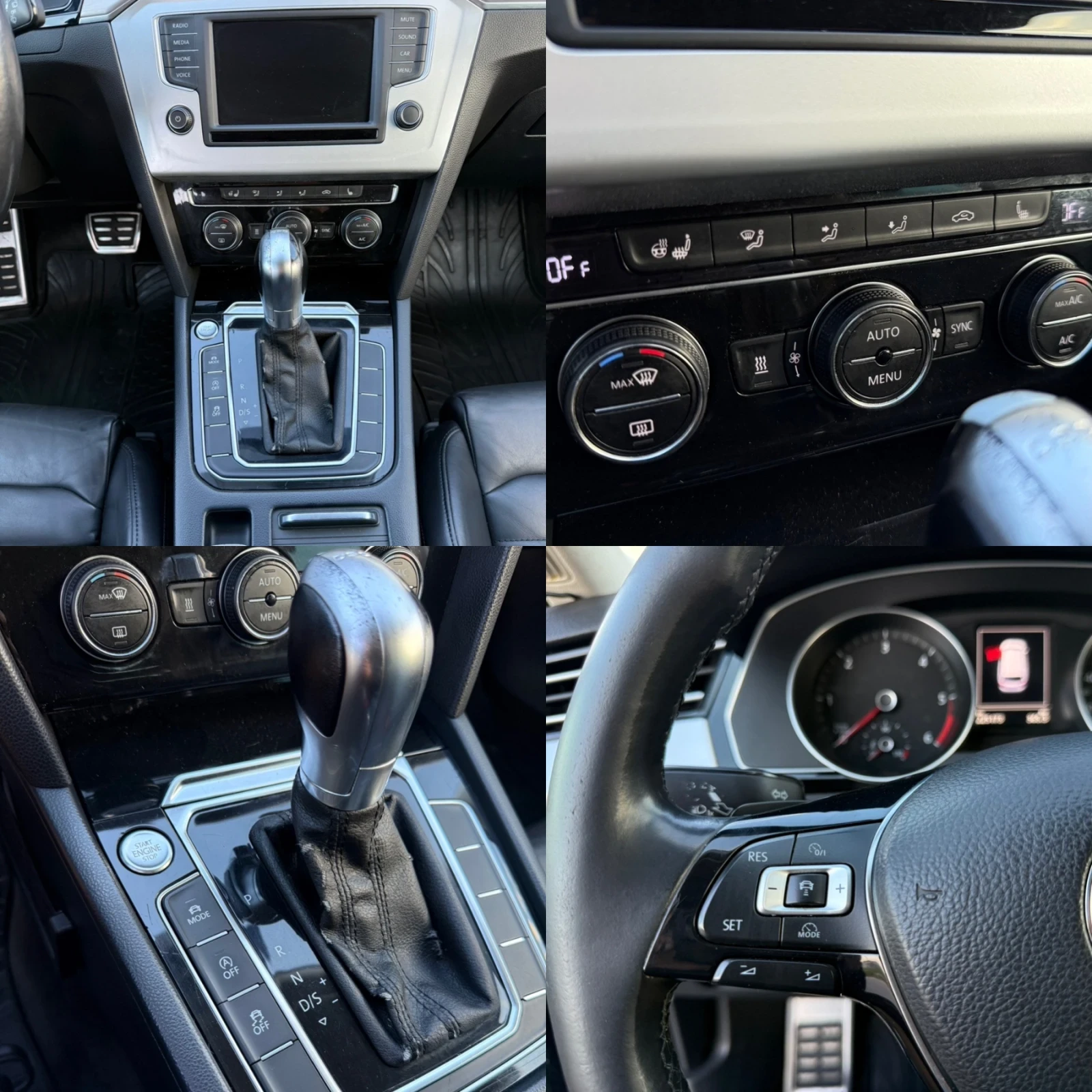 VW Passat 2.0 TDI 190к.с HIGHLINE / LED / KOJA / DISTRONIC , снимка 14 - Автомобили и джипове - 54347106