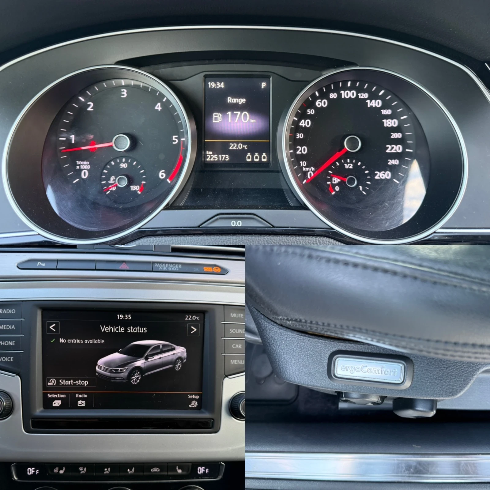 VW Passat 2.0 TDI 190к.с HIGHLINE / LED / KOJA / DISTRONIC , снимка 15 - Автомобили и джипове - 54347106