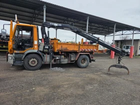 Iveco Eurocargo 180E21 самосвал с кран снегорин , снимка 3