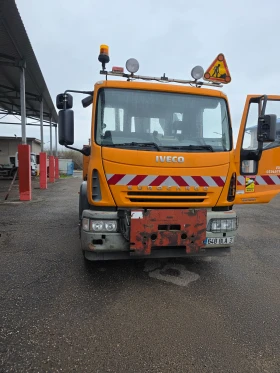 Iveco Eurocargo 180E21 самосвал с кран снегорин , снимка 8