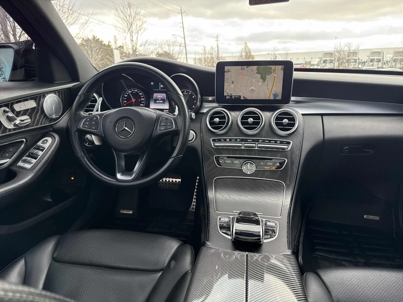 Mercedes-Benz C 400 AMG-line* 4Matic* Burmester* Подгрев* Пано* амбиен, снимка 10 - Автомобили и джипове - 52561607