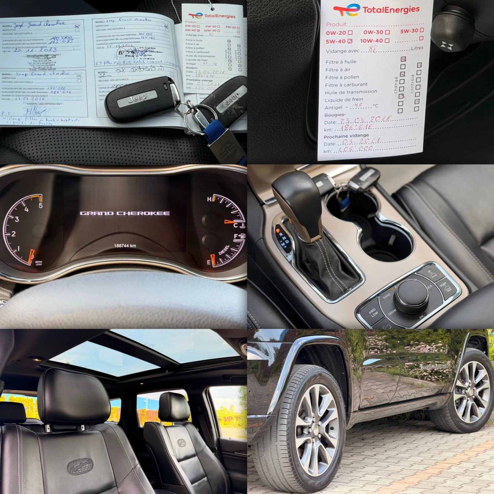Jeep Grand cherokee Facelift-OVERLAND-KAYLESS-ДИСТРОНИК-ПАНОРАМА-186КМ, снимка 17 - Автомобили и джипове - 54839516