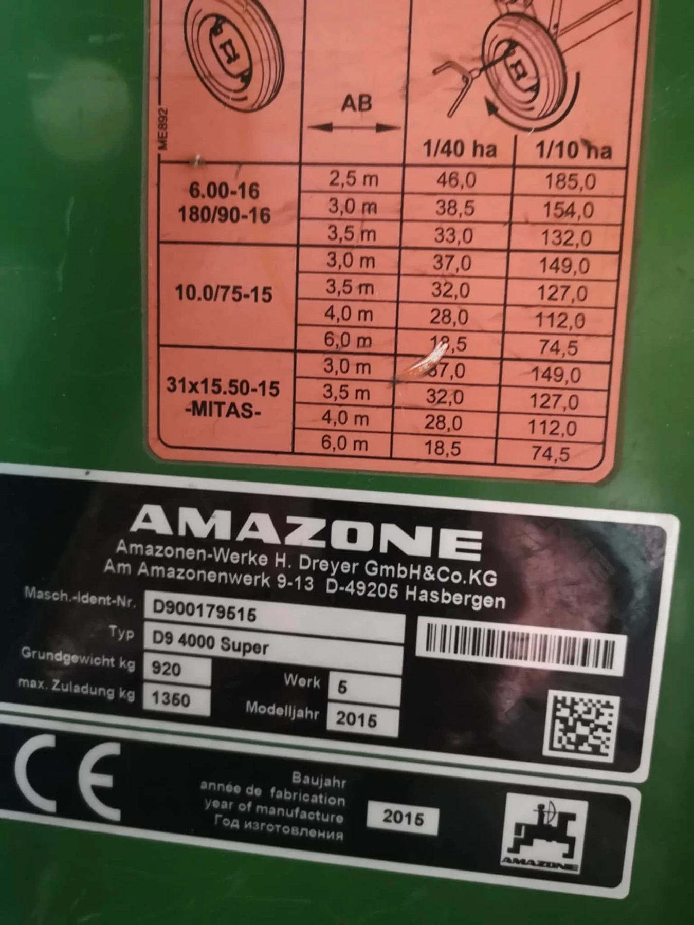 Сеялка Amazone D9 4000 Super + AMALOG+ , снимка 6 - Селскостопанска техника - 55661912
