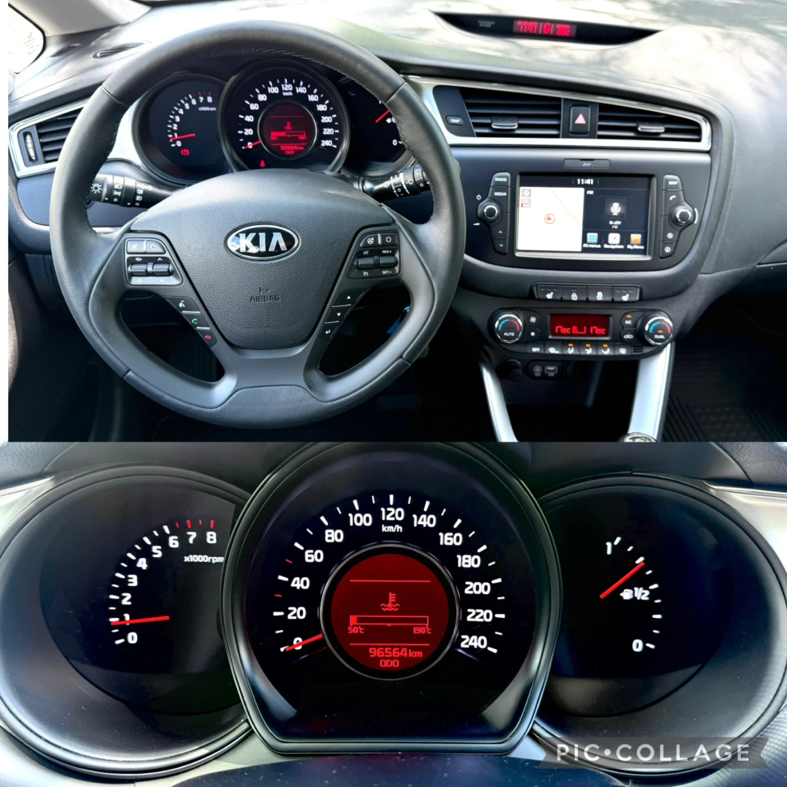 Kia Ceed 1.4i/16V/100kc/6ck/* * Facelift*  / !!! 96564km !!, снимка 10 - Автомобили и джипове - 54710950