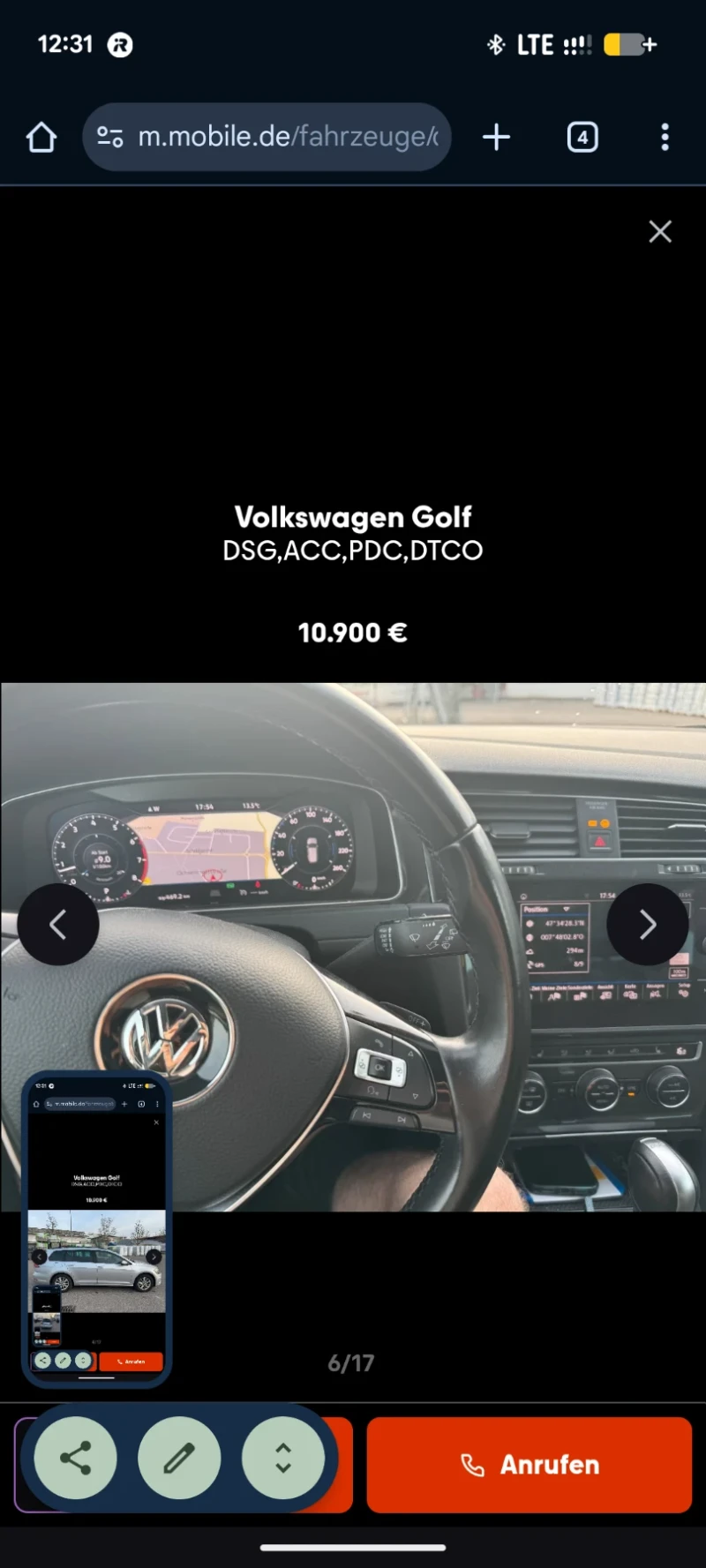 VW Golf, снимка 5 - Автомобили и джипове - 52928179