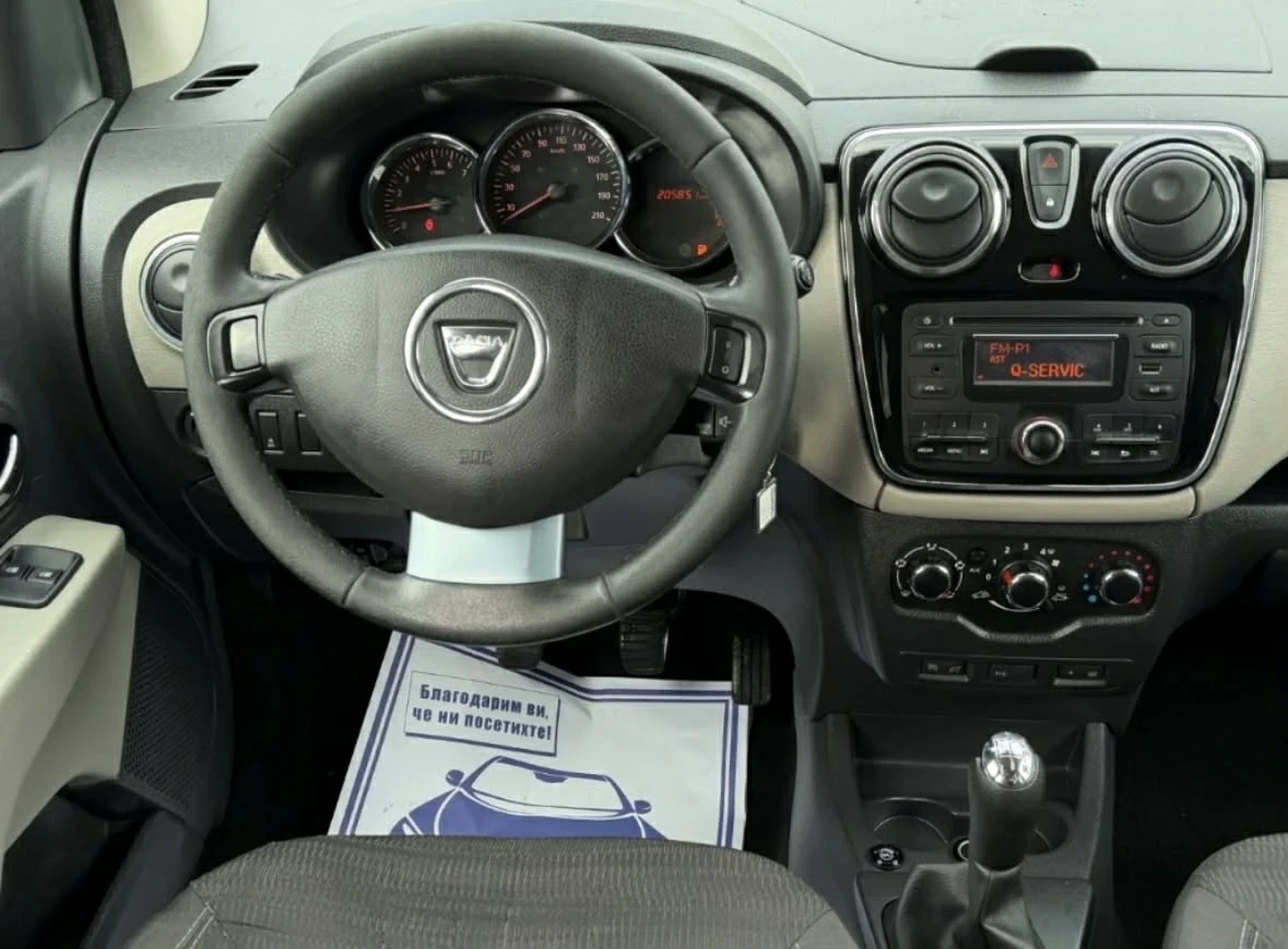 Dacia Lodgy 1.6i 82кс ГАЗ 2015г внос Испания, снимка 12 - Автомобили и джипове - 53761547