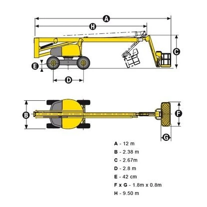 Автовишка Друга марка HAULOTTE HA 260PX  4x4x4, снимка 15 - Индустриална техника - 41754577