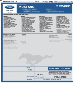 Ford Mustang 2.3 ECOBOOST PREMIUM/NAVI/ПОДГРЕВ/ОБДУХВАНЕ/КОЖА - 20900 лв. - 66861974 | Car24.bg