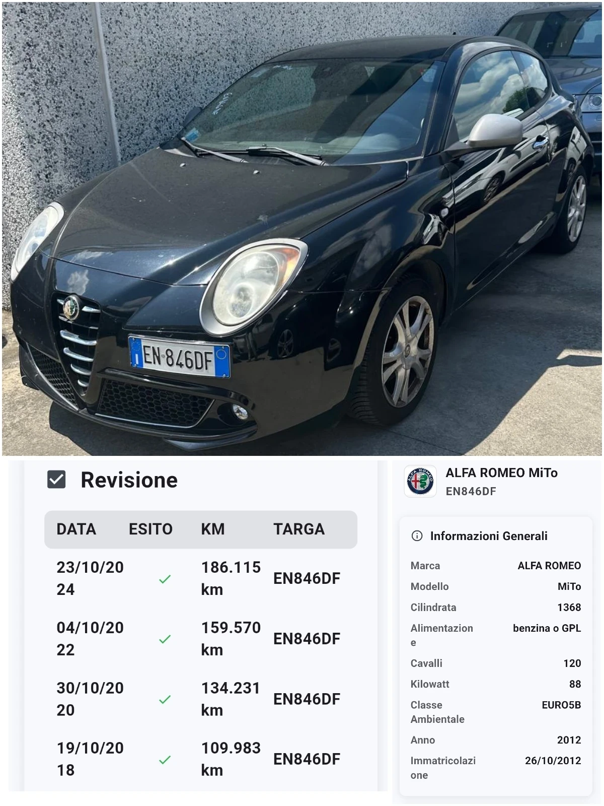 Alfa Romeo MiTo * 1.4* Бензин-Газ* ТОП ОФЕРТА* Северна Италия, снимка 16 - Автомобили и джипове - 55355772