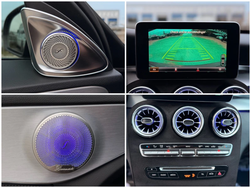 Mercedes-Benz C 220 BlueTEC= BRABUS= BURMESTER= AMBIENT= ЗВЕЗДНО НЕБЕ=, снимка 17 - Автомобили и джипове - 52892235