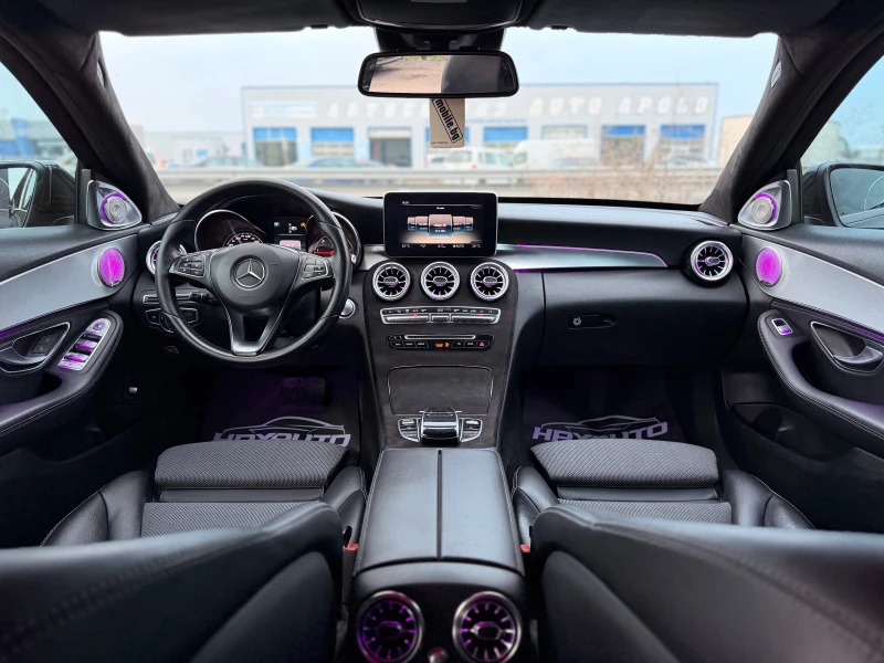 Mercedes-Benz C 220 BlueTEC= BRABUS= BURMESTER= AMBIENT= ЗВЕЗДНО НЕБЕ=, снимка 10 - Автомобили и джипове - 52892235