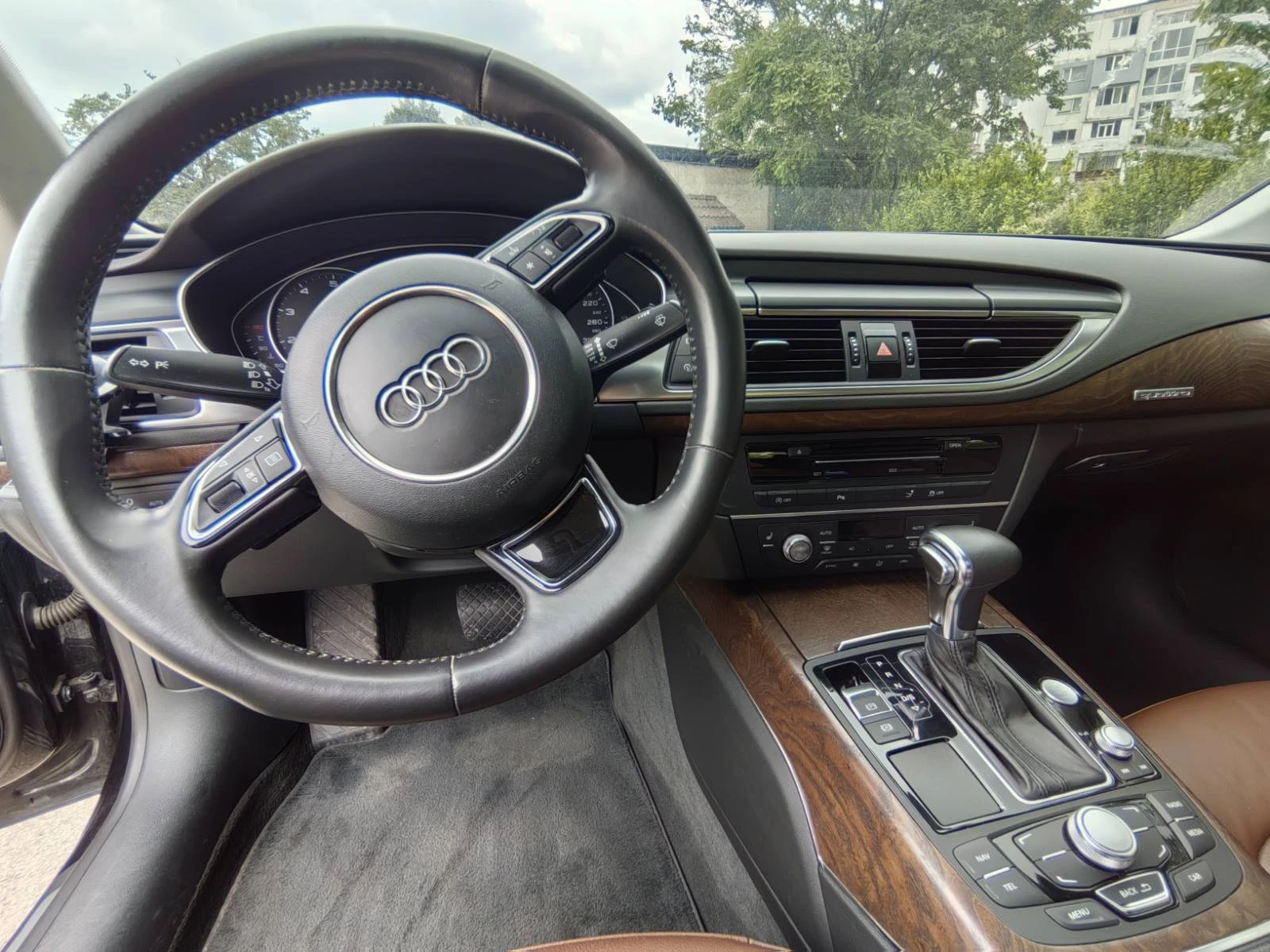 Audi A7 3.0 TFSI QUATTRO Dynamic V6| КАФЯВА КОЖА| КОРЕЯ, снимка 12 - Автомобили и джипове - 54692754