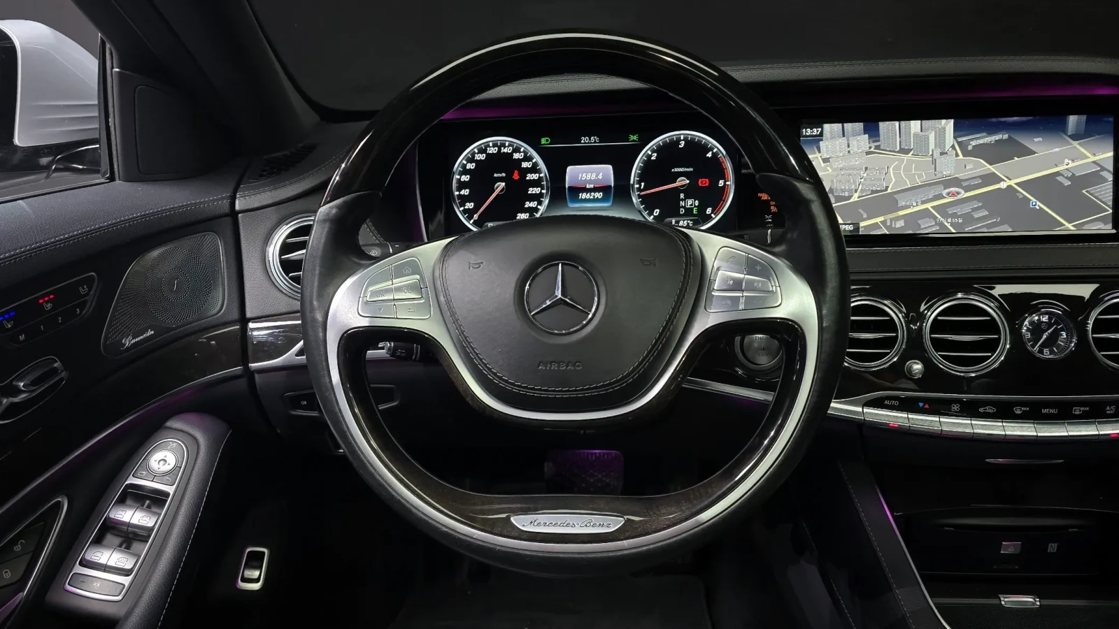Mercedes-Benz S 350 4MATIC AMG PKG| BURMESTER| DISTRONIC| 360| ОБДУХ, снимка 9 - Автомобили и джипове - 54779036