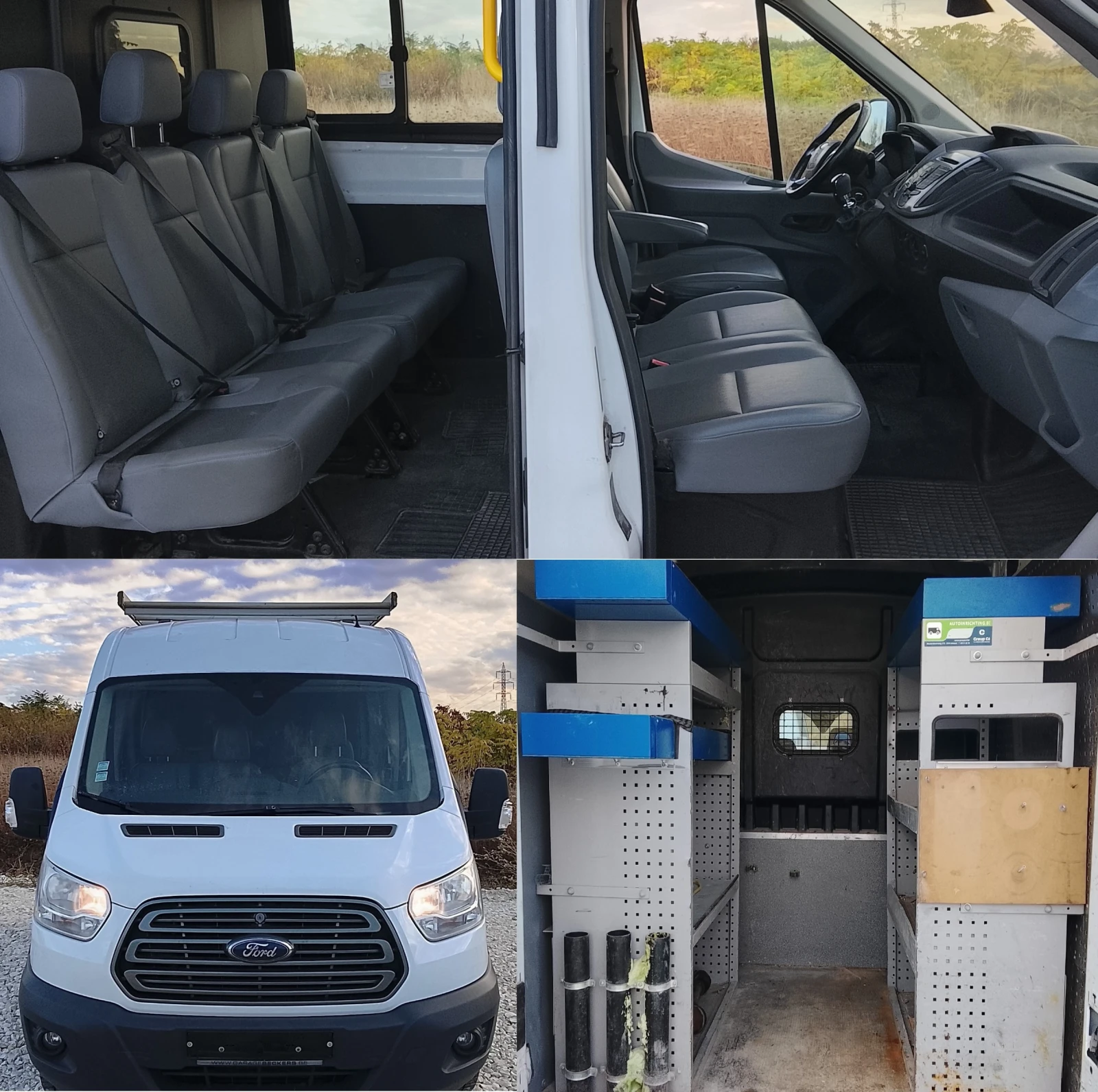 Ford Transit 2.2 125к.с. 7места Климатик Нов внос Докаран наход