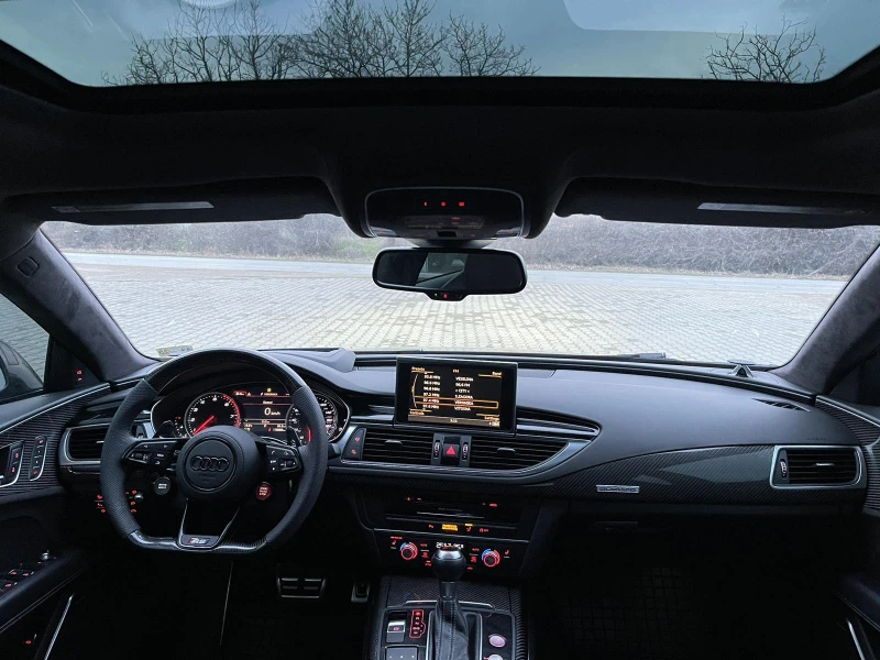 Audi Rs7 * PERFORMANCE CARBON NARDO HEAD UP KEYLESS* , снимка 9 - Автомобили и джипове - 53244786