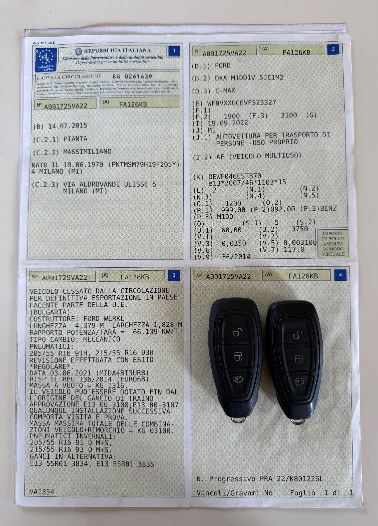 Ford C-max 1.0i Titanium, EURO 6B! LED! ! !! | Mobile.bg   15