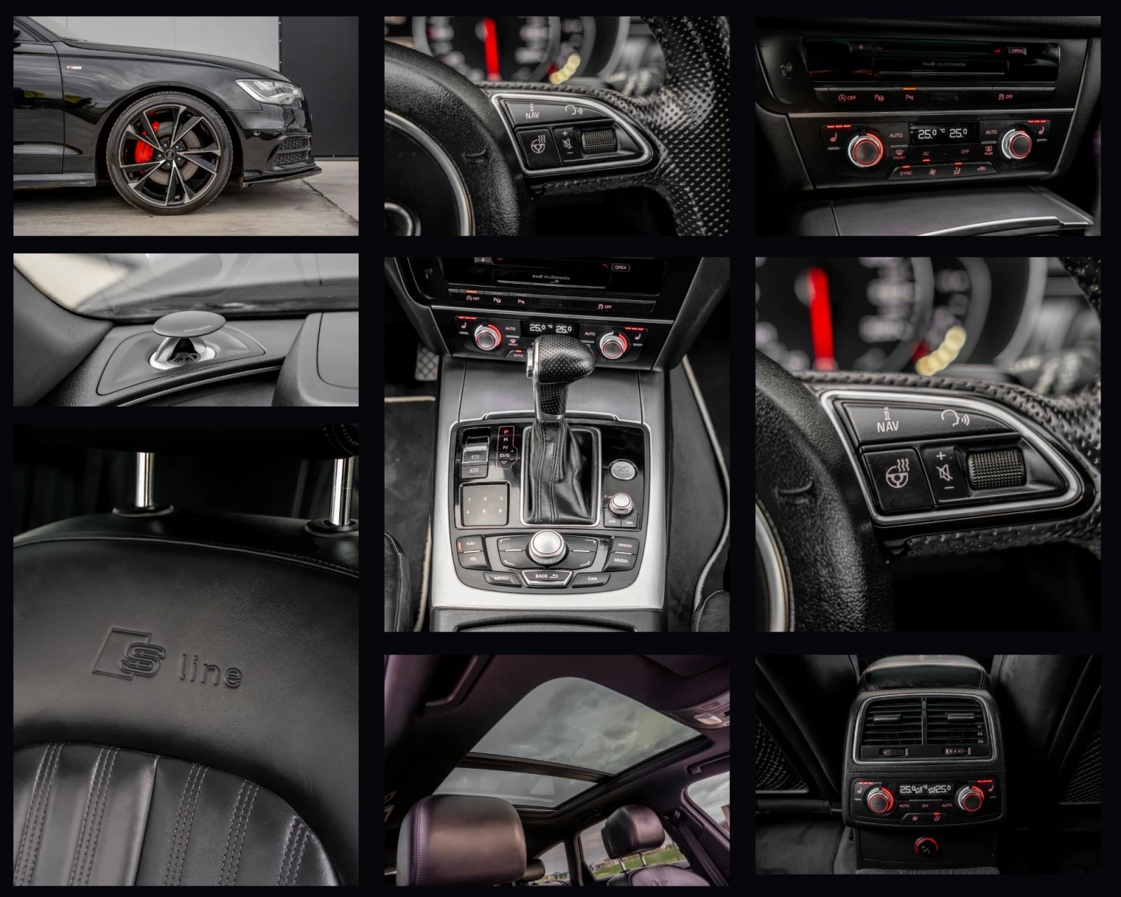 Audi A6 BITDI/ SOFT CLOSE/ HEAD UP/ BANG AND OLUFSEN/ 360 , снимка 16 - Автомобили и джипове - 54127144