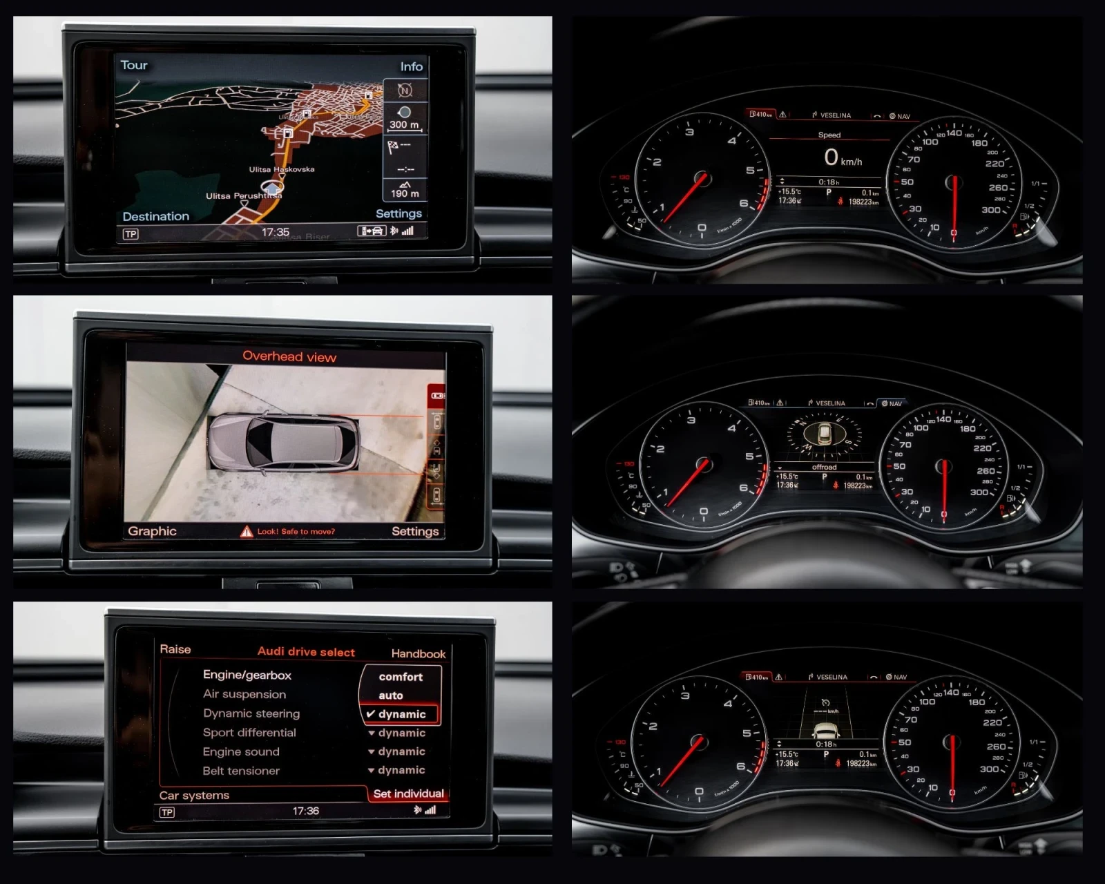 Audi A6 BITDI/ SOFT CLOSE/ HEAD UP/ BANG AND OLUFSEN/ 360 , снимка 15 - Автомобили и джипове - 54127144