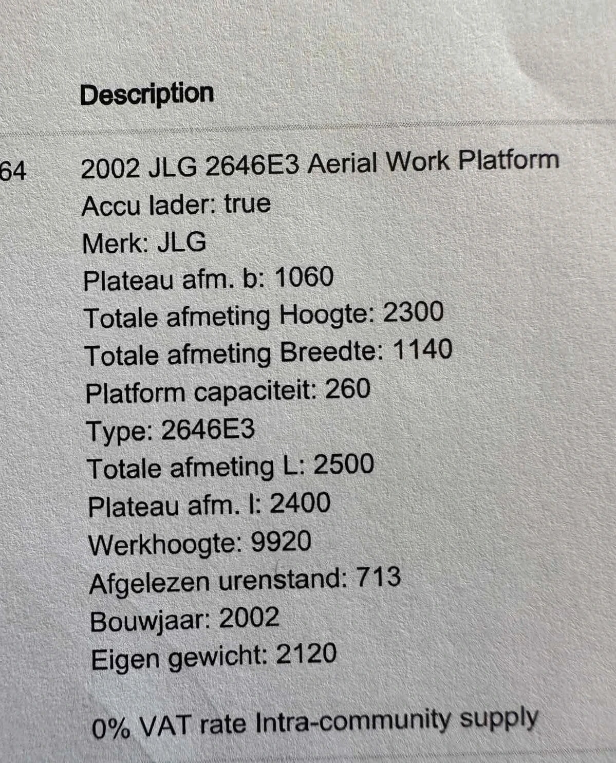 Платформи Друга JLG, снимка 16 - Индустриална техника - 54049591