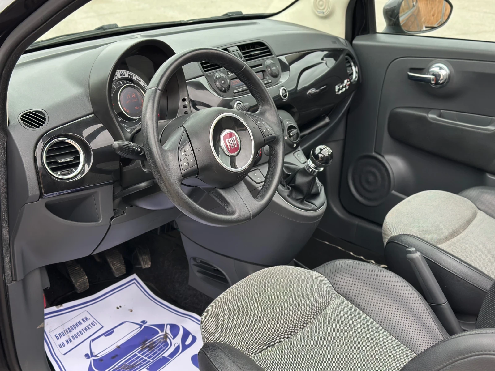 Fiat 500 1.2i~69к.с.* Климатик* Кабрио, снимка 9 - Автомобили и джипове - 54041845