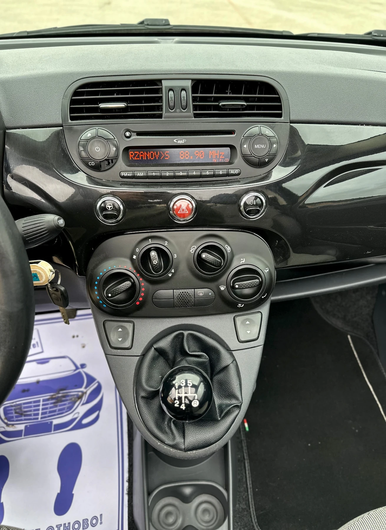 Fiat 500 1.2i~69к.с.* Климатик* Кабрио, снимка 11 - Автомобили и джипове - 54041845
