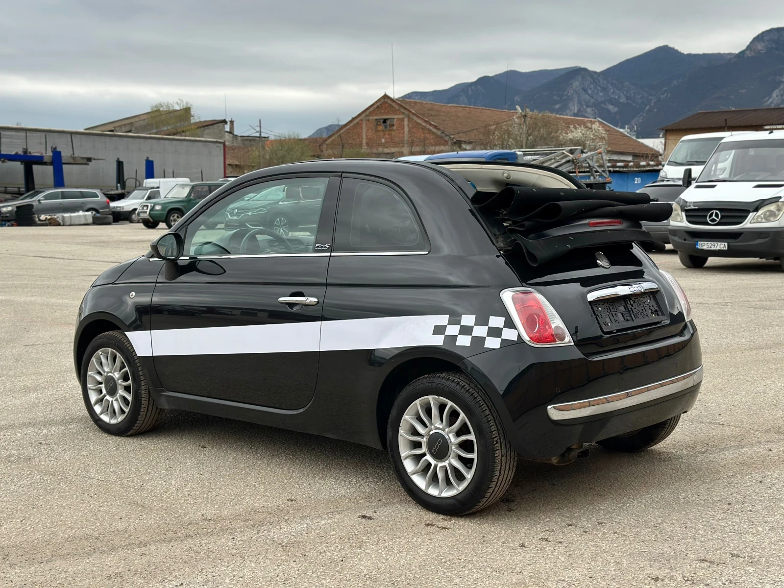 Fiat 500 1.2i~69к.с.* Климатик* Кабрио, снимка 3 - Автомобили и джипове - 54041845