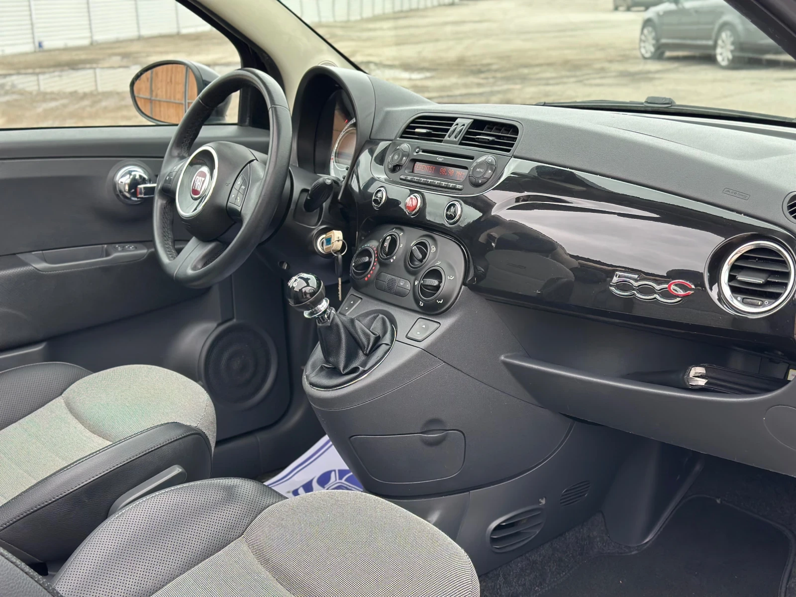 Fiat 500 1.2i~69к.с.* Климатик* Кабрио, снимка 14 - Автомобили и джипове - 54041845