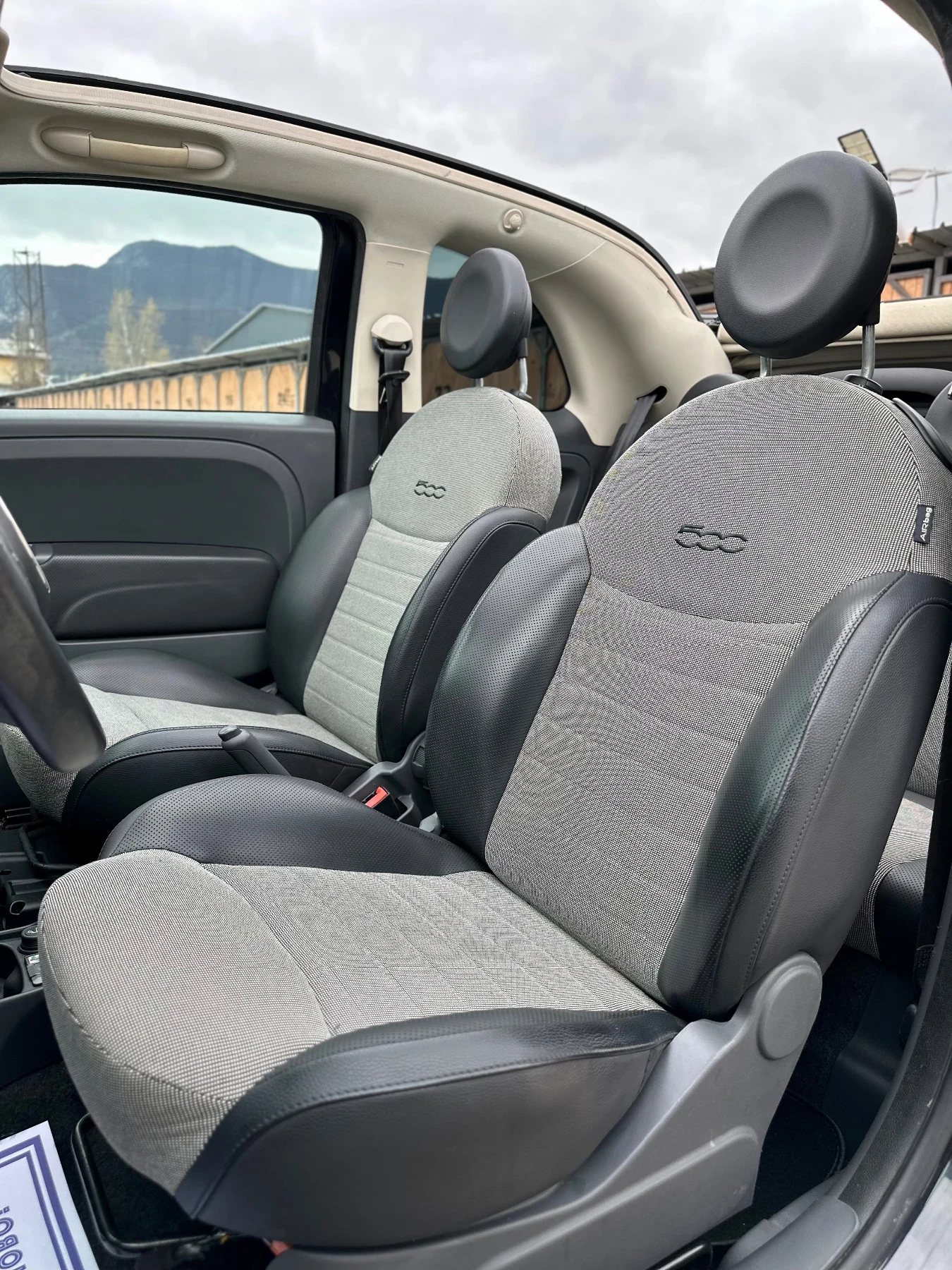 Fiat 500 1.2i~69к.с.* Климатик* Кабрио, снимка 12 - Автомобили и джипове - 54041845