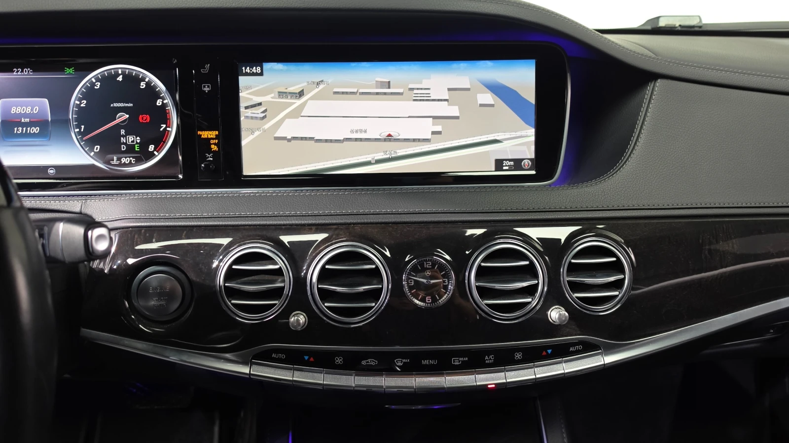 Mercedes-Benz S 400  LONG / ОБДУХВАНЕ / DISTRONIC / 360 / AIRMATIC , снимка 13 - Автомобили и джипове - 55396173